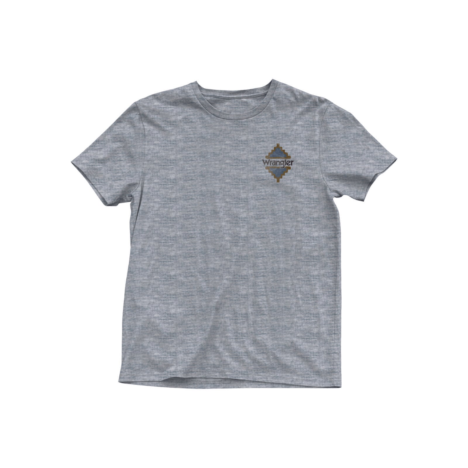WRANGLER MENS GRAPHIC TEE - GREY HEATHER