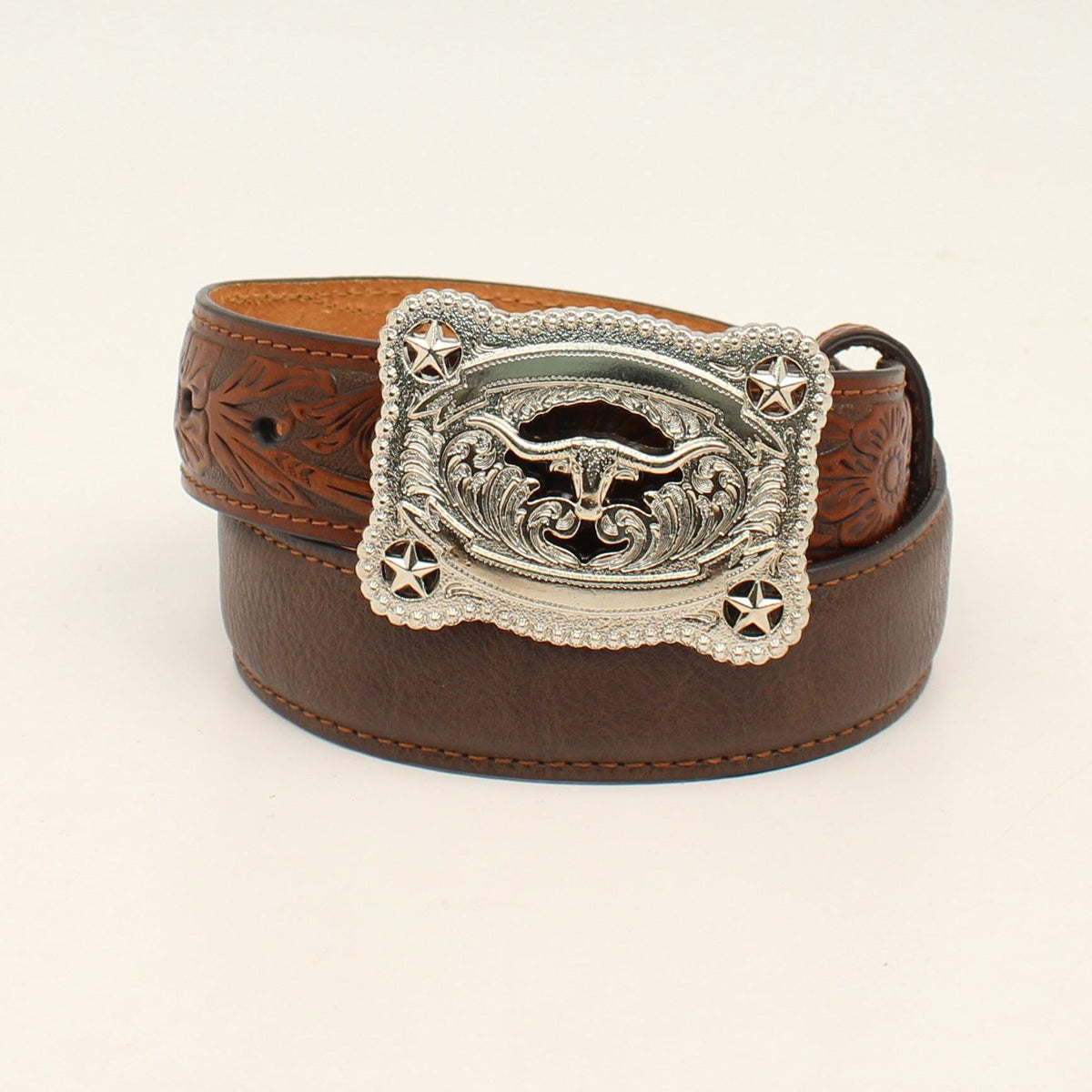 NOCONA BOYS CLASSIC WESTERN BELT - BROWN