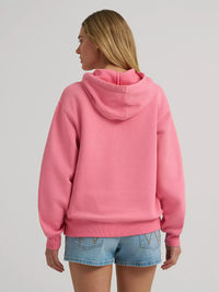 2026 - WRANGLER WOMENS BOLD LOGO HOODIE - STRAWBERRY PINK
