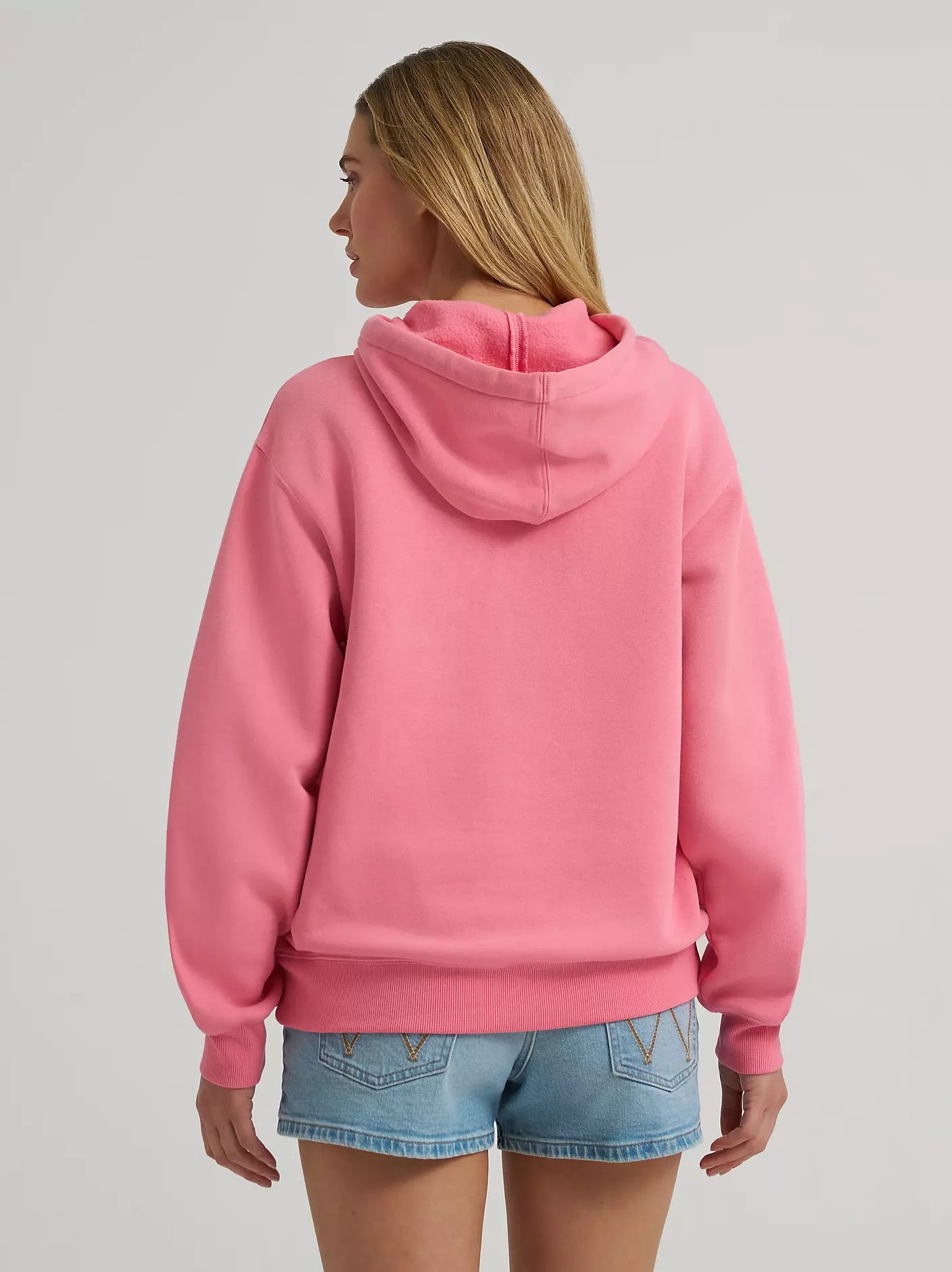 2026 - WRANGLER WOMENS BOLD LOGO HOODIE - STRAWBERRY PINK