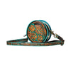 MYRA PRICELESS LOVE SMALL HAND TOOLED ROUND BAG