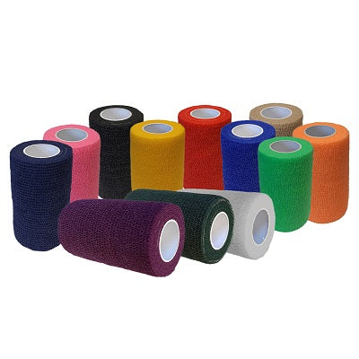 SILVERLINE COHESIVE VET WRAP CASE - 18 ROLLS - ASSORTED ONLY