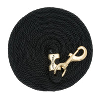 WEAVER LEATHER POLY LEAD ROPE 10' WITH SOLID BRASS SNAP - SOLID COLORS