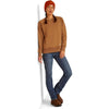 ARIAT WOMENS REBAR CROPPED SWEATSHIRT - KHAKI
