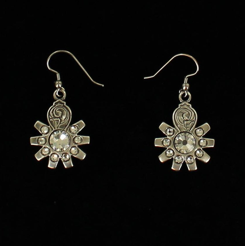 BLAZIN ROXX ANTIQUE ROWEL DROP EARRINGS