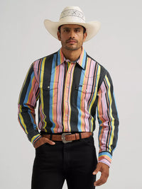2026 - WRANGLER MENS VINTAGE -INSPIRED BRUSHPOPPER WESTERN SNAP SHIRT