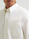 WRANGLER MENS GEORGE STRAIGHT BUTTON DOWN SHIRT - WHITE