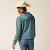 ARIAT WOMENS TEK 1/2 ZIP HOODIE - NORTH ATLANTIC