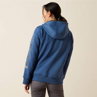 ARIAT WOMENS REBAR ALL WEATHER FULL ZIP HOODIE - ENSIGN
