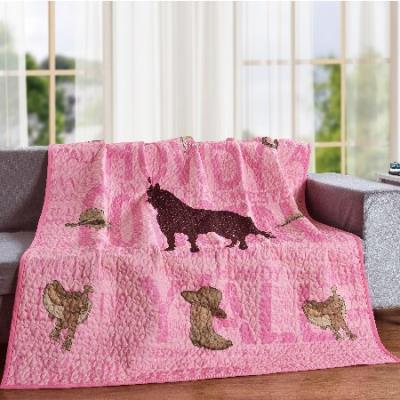 QUILT THROW PINK BILLBOARD - 50"  X  60"