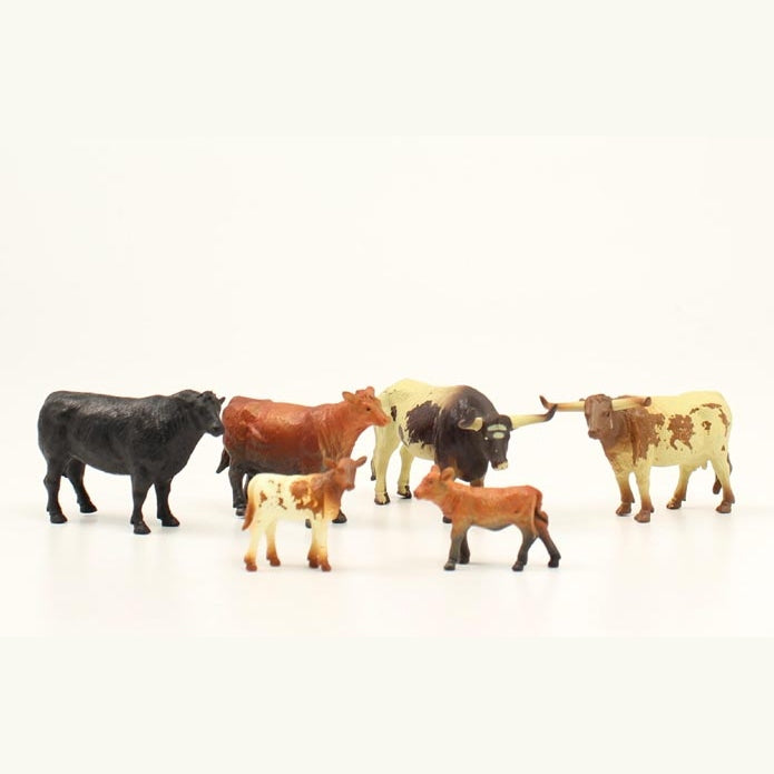 BIGTIME BARNYARD 6PC COW PLAY SET