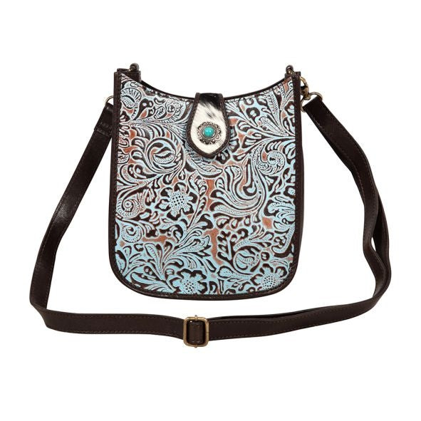 MYRA DELILAH CREEK EMBOSSED LEATHER BAG