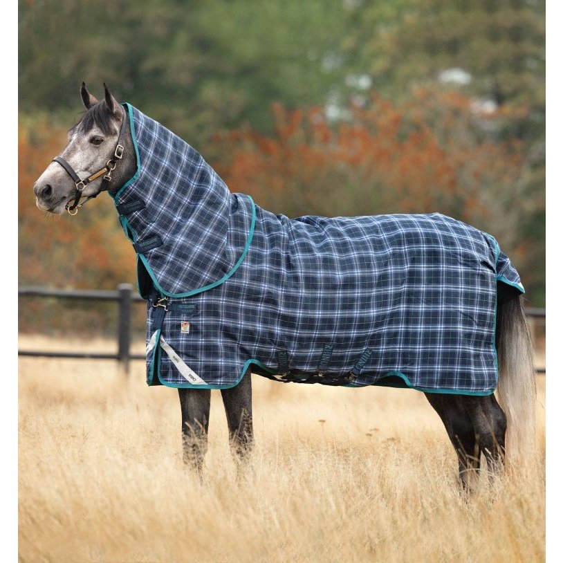 HORSEWARE RHINO PLUS VARI-LAYER TURNOUT MED VL - 250GR - Navy Check/Teal