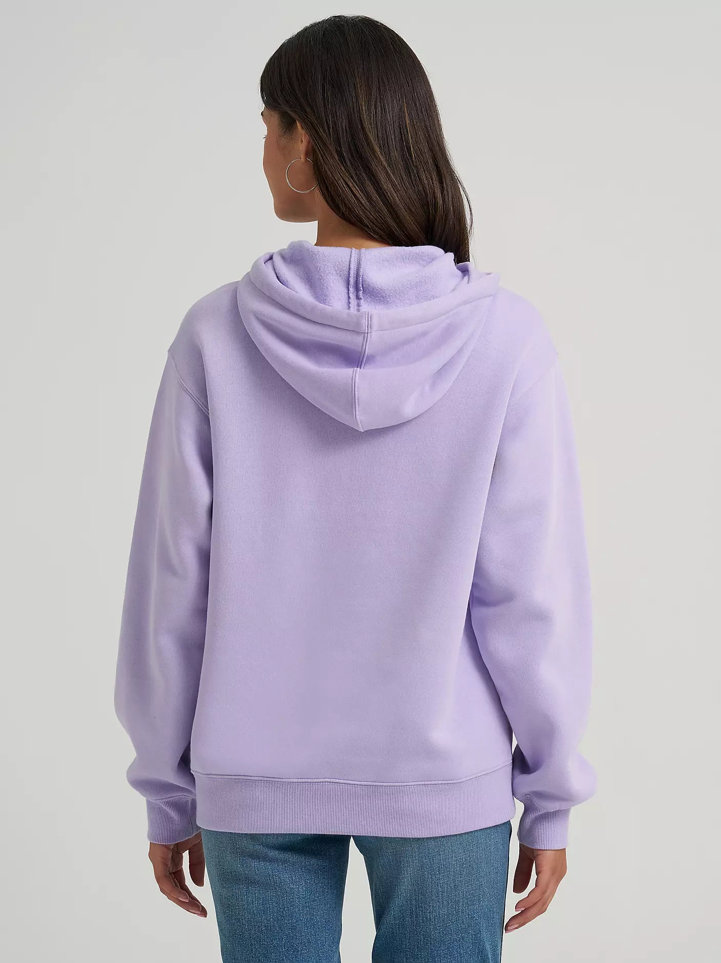 2026 - WRANGLER WOMENS BOLD LOGO HOODIE - PASTEL PURPLE