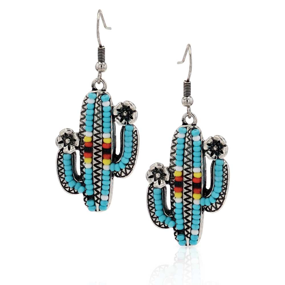 MONTANA ATTITUDES EARRINGS - CACTUS BEADS