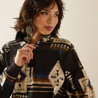ARIAT WOMENS SIENNA 1/2 ZIP SWEATSHIRT - THORNSTONE PRINT