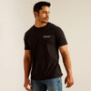 ARIAT MENS PAISLEY SHIELD TEE - BLACK