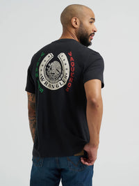 WRANGLER MENS TEE SHIRT - REGULAR FIT - JET BLACK