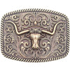 LONGHORN BULL BELT BUCKLE WESTERN DESIGN