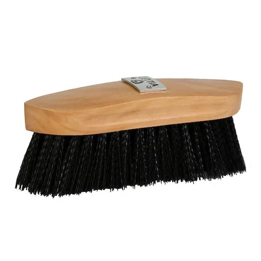 LETTIA PLASTIC BRISTLE DANDY WOOD BACK BRUSH