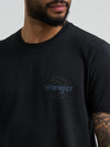 WRANGLER MENS COWBOY BACK GRAPHIC TEE - JET BLACK
