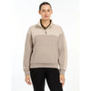 LEMIEUX WOMENS KALI QUARTER ZIP SWEATER -ASH/STONE