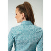 ROPER WOMENS STRETCH POPLIN SHIRT - TEAL PAISLEY