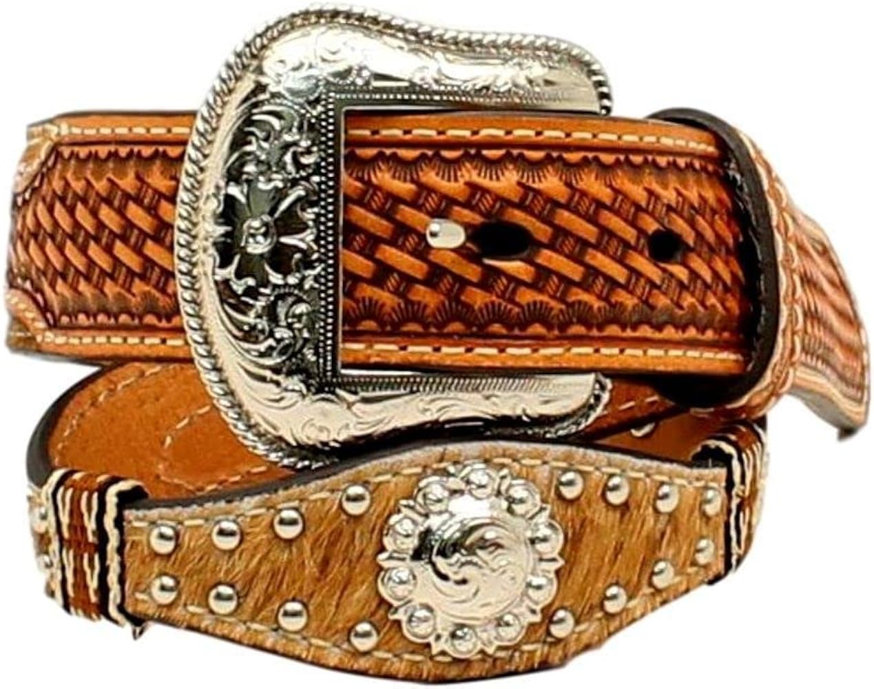 Nocona Girls Scalloped Hair On Belt