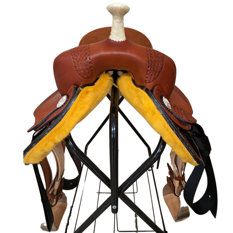 DAKOTA 350 PLEASURE TRAIL SADDLE 16" - CHESTNUT