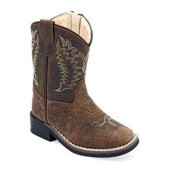 OLD WEST INFANT WESTERN BOOTS - BROWN