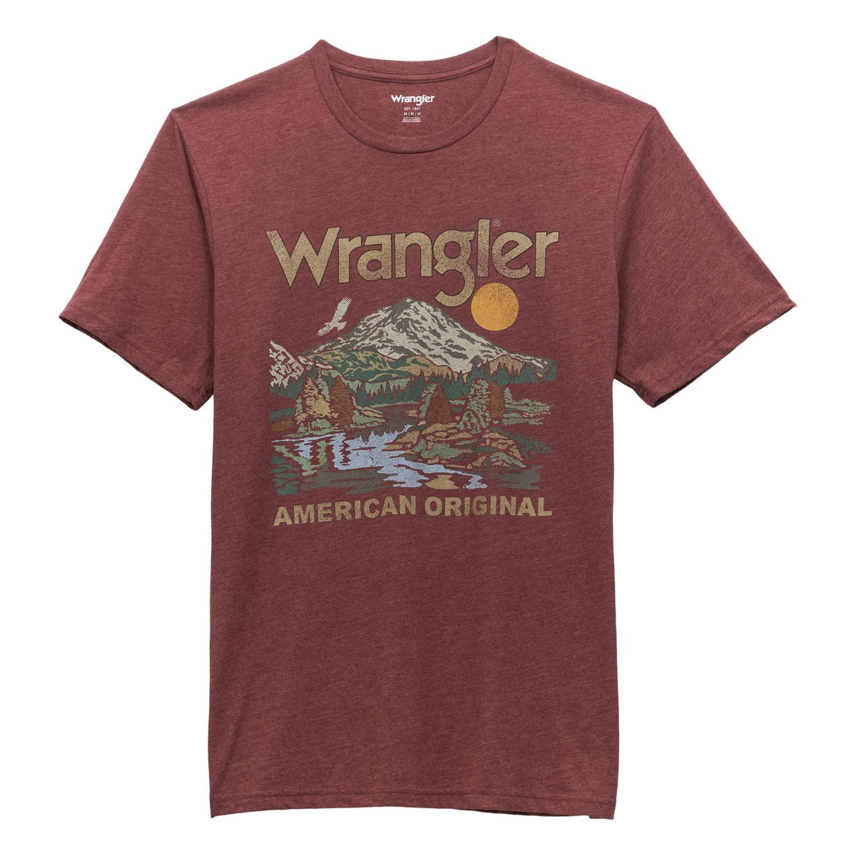 WRANGLER MENS TEE - PORT HEATHER