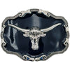 BULL BELT BUCKLE BLACK DESIGN