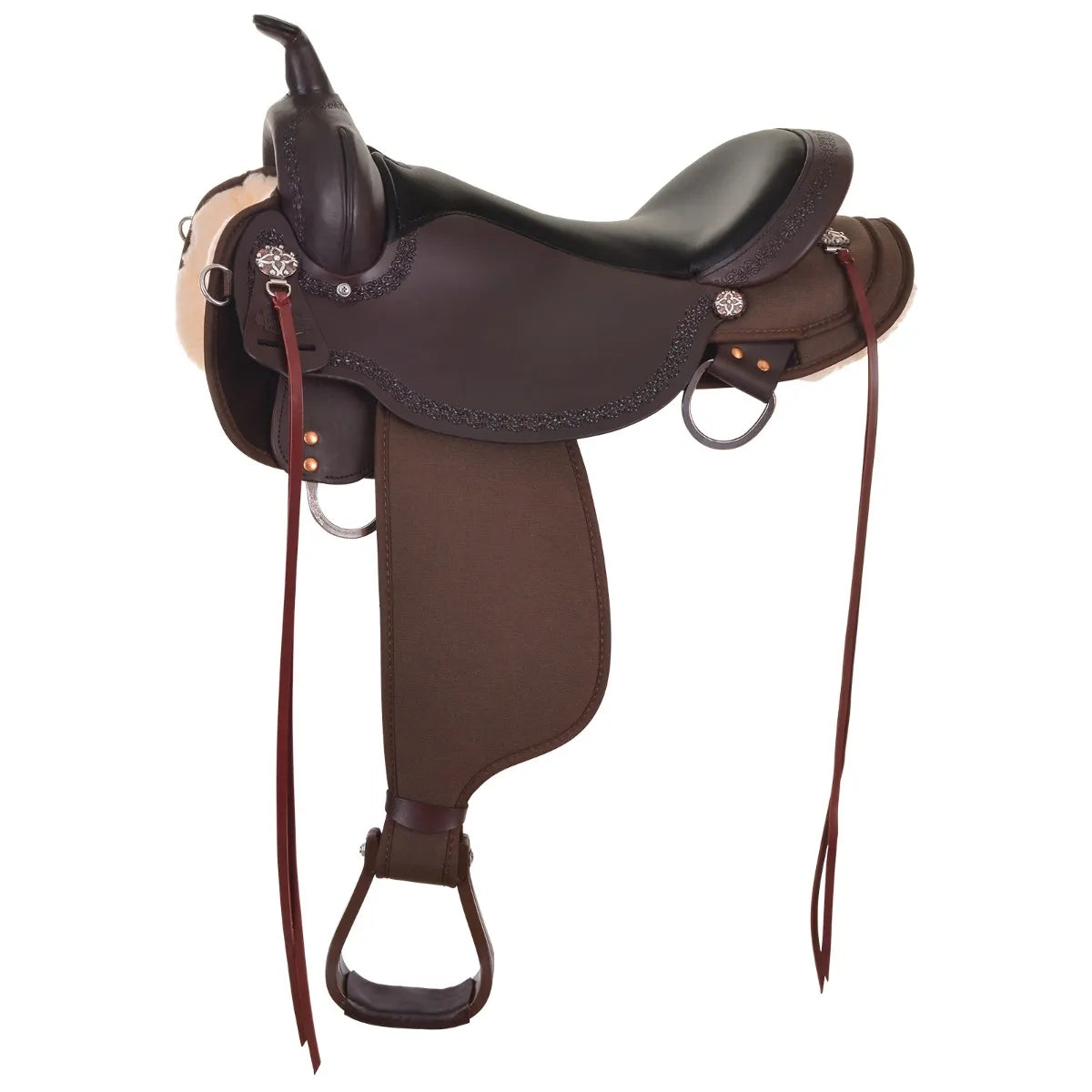 CIRCLE Y DAISETTA CORDURA BORDER TRAIL SADDLE - 15" WIDE TREE