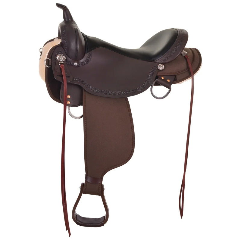 CIRCLE Y DAISETTA CORDURA BORDER TRAIL SADDLE - 16" WIDE TREE