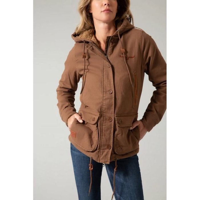 KIMES RANCH WOMENS AWA JACKET - BROWN