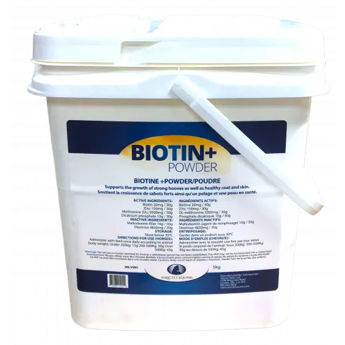 STRICKLY EQUINE BIOTIN+ POUDRE 5KG