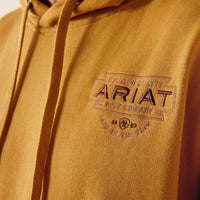 ARIAT MENS SOUTHWEST SIMPLE HOODIE - BONE BROWN