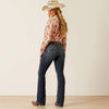 ARIAT WOMENS MID RISE LILLA BOOT CUT JEANS