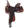 MARTHA JOSEY DAWSON HARDSEAT BARREL SADDLE - 14.5" CHOCOLATE WIDE TREE