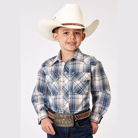 ROPER BOYS MADREAS PLAID WESTERN SHIRT