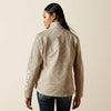ARIAT WOMENS LOGO SOFTSHELL PRINT JACKET - SOUTHWEST CROSS STITCH
