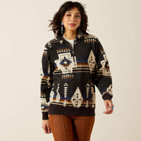 ARIAT WOMENS SIENNA 1/2 ZIP SWEATSHIRT - THORNSTONE PRINT