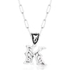 MONTANA SILVERSMITHS WESTERN INITIAL NECKLACE - K