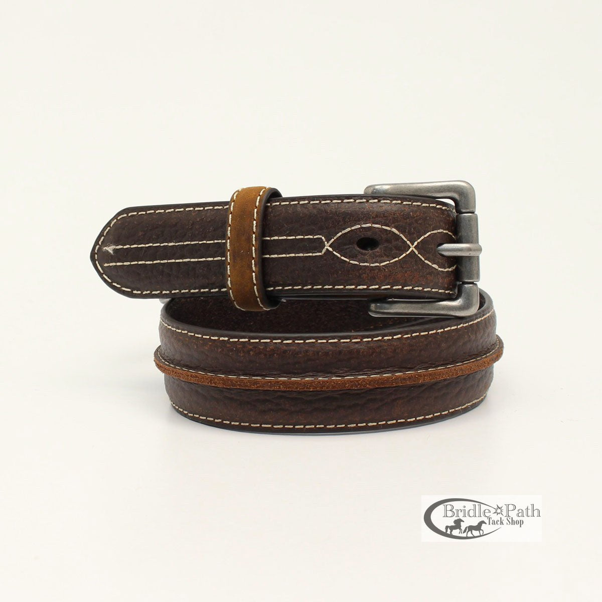 BADGER BOYS 3D CENTRE BUMP BROWN BELT