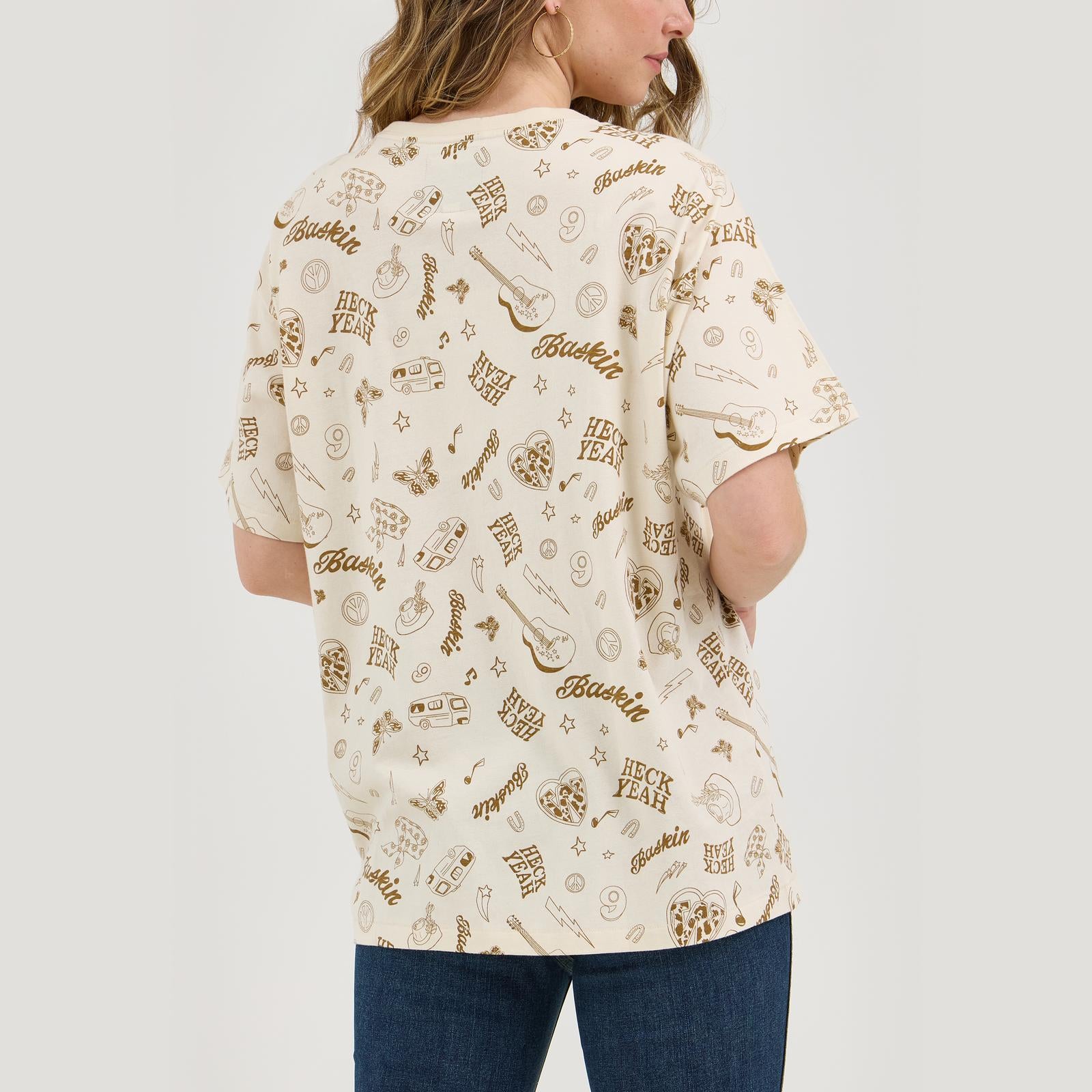 WRANGLER X LAINEY WILSON LIFE OF LAINEY TEE - CREAM