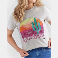 WRANGLER X BARBIE SUNSET GRAPHIC TEE