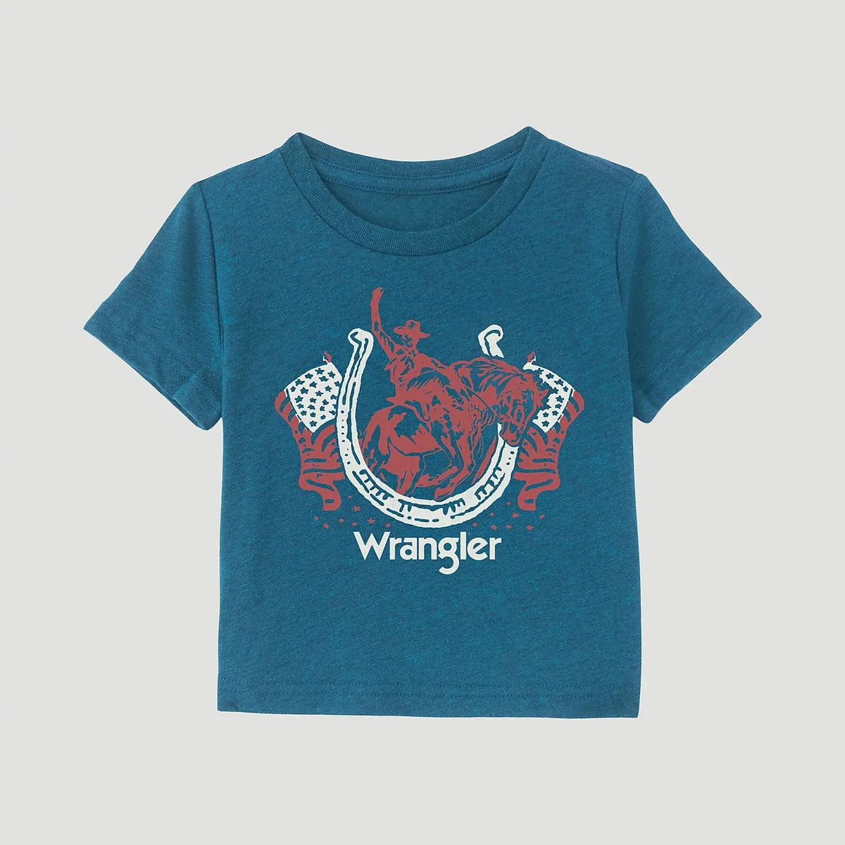 WRANGLER UNISEX TODDLER TEE - CYAN PEPPER