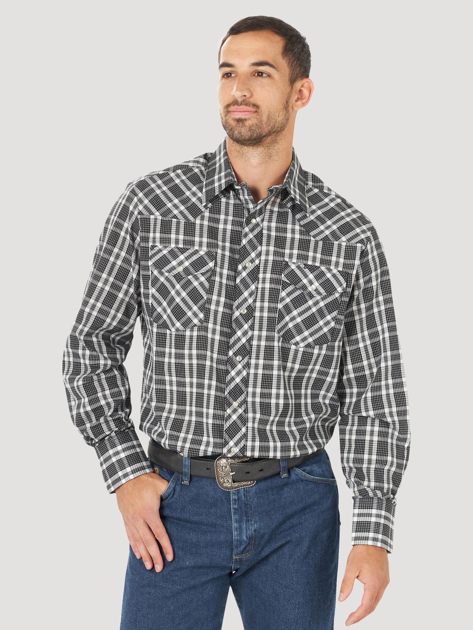 Sport Western Snap Shirt - Long Sleeves - Big - Plaid - Assorted