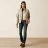 ARIAT WOMENS LOGO SOFTSHELL PRINT JACKET - SOUTHWEST CROSS STITCH