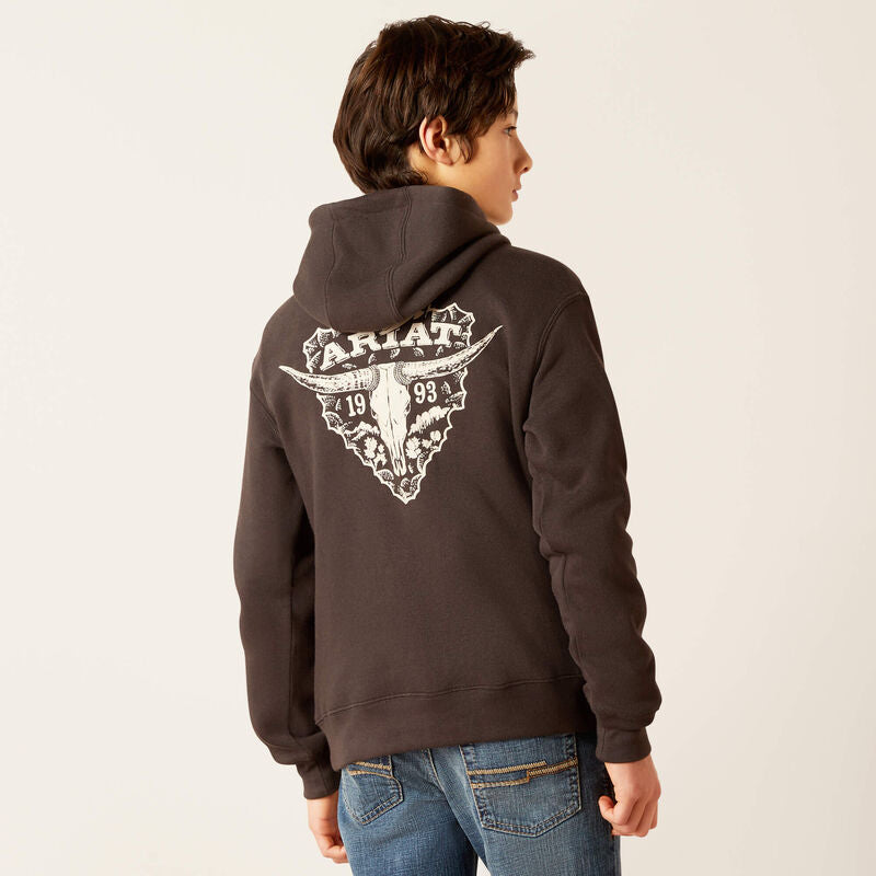 ARIAT BOYS ARROWHEAD 2.0 HOODIE - PHANTOM